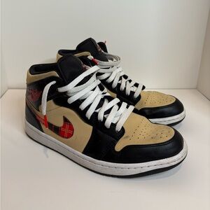Nike Air Jordan One Mid Tartan Swoosh